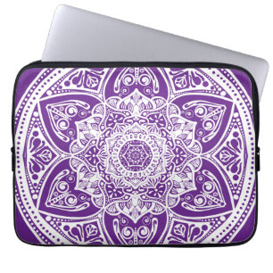 Eggplant Mandala Laptopschutzhülle