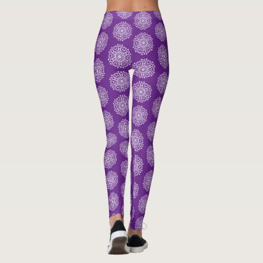 Eggplant Mandala Leggings (Rückseite)