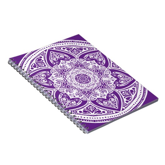 Eggplant Mandala Notizblock (Rechte Seite)