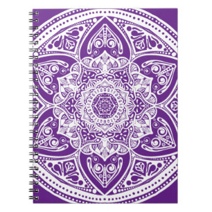 Eggplant Mandala Notizblock