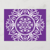 Eggplant Mandala Postkarte (Vorderseite)