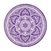 Eggplant Mandala Schneidebrett (Vorderseite)