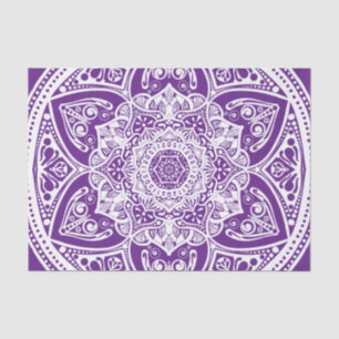 Eggplant Mandala Seidenpapier