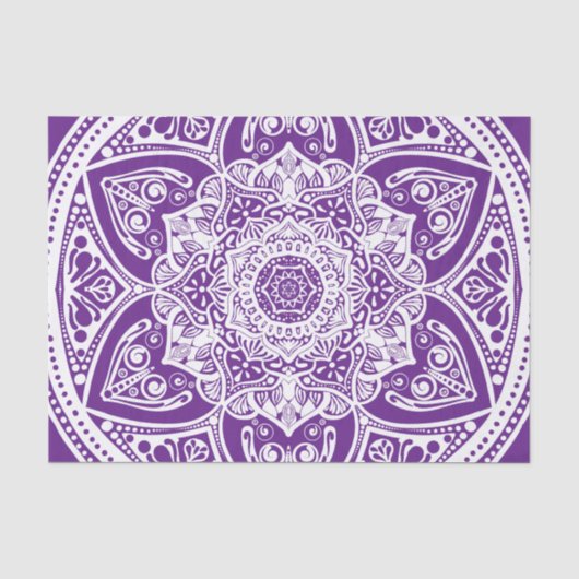 Eggplant Mandala Seidenpapier (Vorderseite)