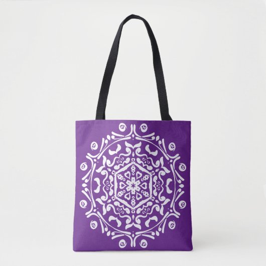 Eggplant Mandala Tasche (Vorderseite)
