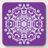 Eggplant Mandala Untersetzer (Vorderseite)