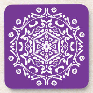 Eggplant Mandala Untersetzer
