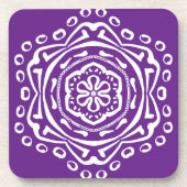 Eggplant Mandala Untersetzer (Vorderseite)