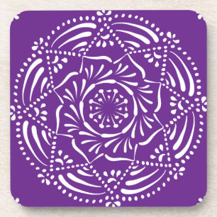 Eggplant Mandala Untersetzer