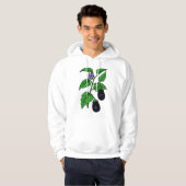 Eggplant Mens Hoodie (Vorne ganz)