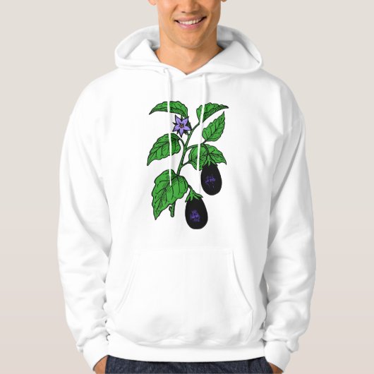 Eggplant Mens Hoodie (Vorderseite)