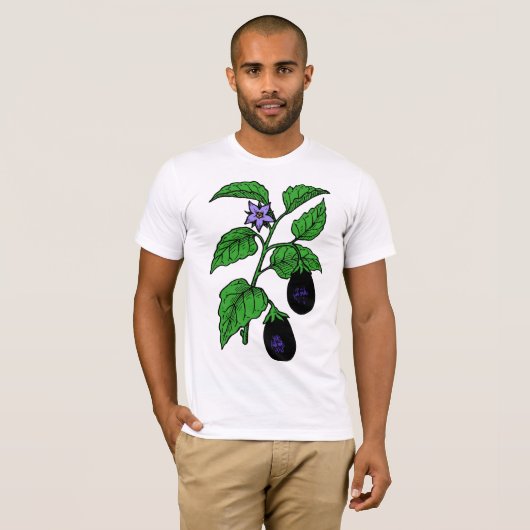 Eggplant Mens T - Shirt (Vorne ganz)