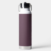 Eggplant Moderne Typografie Personalisiert Trinkflasche (Vorderseite)