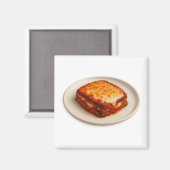 Eggplant Parmigiana Sticker Magnet (Vorderseite/Rückseite)