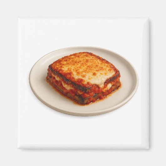 Eggplant Parmigiana Sticker Magnet (Vorne)