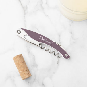 Eggplant Personalisiert Wedding Bridesmaid Kellnermesser