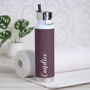 Eggplant Personalisiert Wedding Bridesmaid Trinkflasche