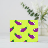 Eggplant Postkarte (Stehend Vorderseite)