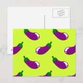 Eggplant Postkarte (Vorne/Hinten)
