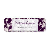 Eggplant-Rose: Rücksendeadresse (Vorne)