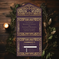 Eggplant Royal Medieval Sword Wedding