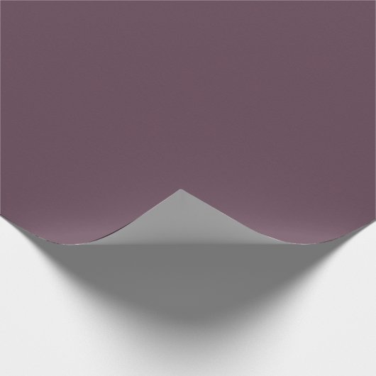 Eggplant Solid Color Geschenkpapier (Ecke)