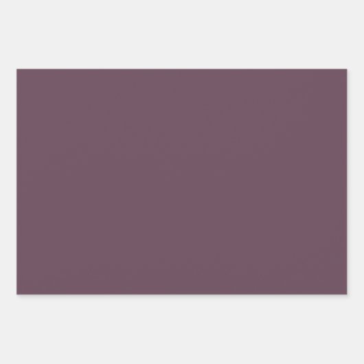 Eggplant Solid Color Geschenkpapier Set (Vorderseite 2)