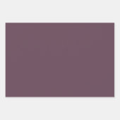 Eggplant Solid Color Geschenkpapier Set (Vorderseite)