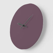Eggplant Solid Color Große Wanduhr (Winkel)