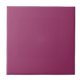 Eggplant Solid Color | Klassisches Elegant Fliese (Vorderseite)