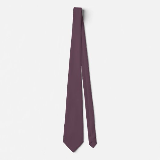 Eggplant Solid Color Krawatte (Vorderseite)