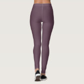 Eggplant Solid Color Leggings (Rückseite)