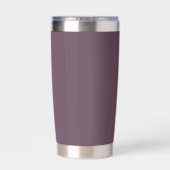 Eggplant Stylized Wedding Bridesmaid Thermobecher (Rückseite)