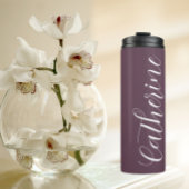 Eggplant Stylized Wedding Bridesmaid Thermosbecher