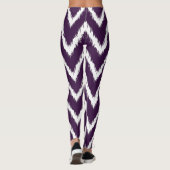 Eggplant Südliche Hütte Chevrons Leggings (Rückseite)