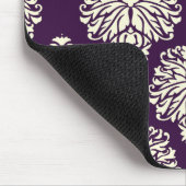 Eggplant Südliche Hütte Damask Mousepad (Ecke)