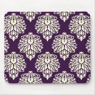 Eggplant Südliche Hütte Damask Mousepad