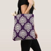 Eggplant Südliche Hütte Damask Toag Tasche (Von Nahem)