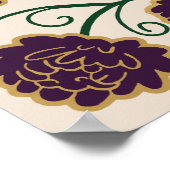 Eggplant Sword Shield Fantasy Wedding Begrüßungsze Poster (Ecke)