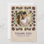 Eggplant Sword & Shield Fantasy Wedding Dankeskarte (Vorderseite)