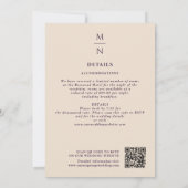 Eggplant Sword Shield Fantasy Wedding QR Code Einladung (Rückseite)