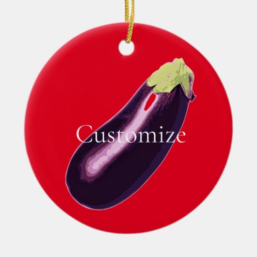 Eggplant Thunder_Cove Keramik Ornament (Vorne)