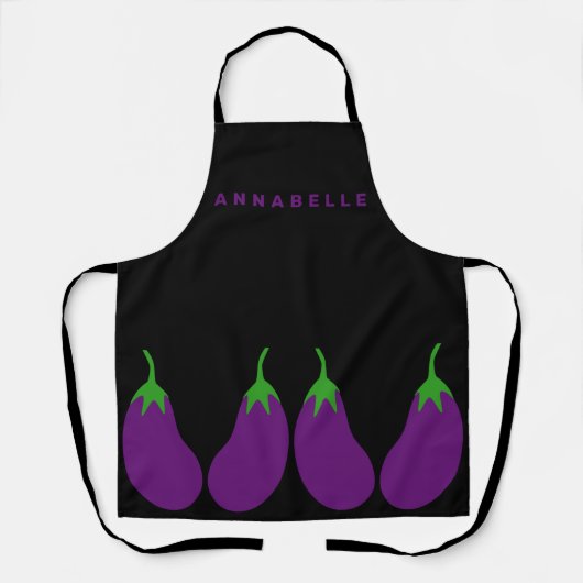 Eggplants personalisieren schürze (Vorderseite)