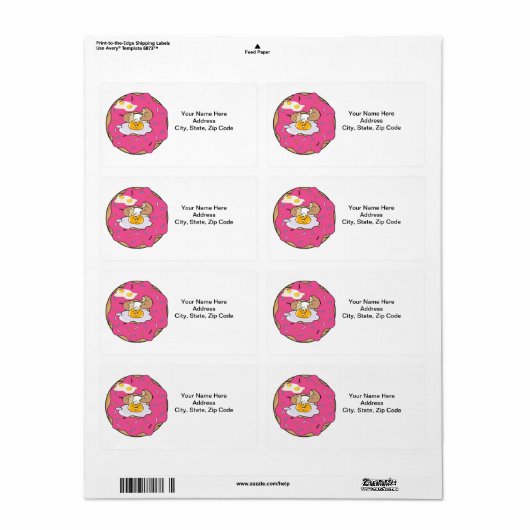 Eggs Bacon Labels (Vorne)