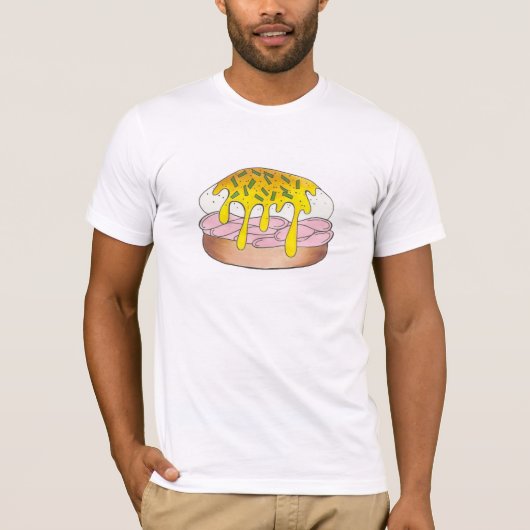 Eggs Benedict Diner Breakfast Food Eierspeise Fein T-Shirt (Vorderseite)