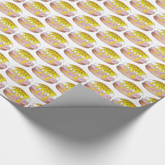 Eggs Benedict Diner Frühstück Brunch Essen Geschenkpapier (Ecke)