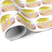 Eggs Benedict Diner Frühstück Brunch Essen Geschenkpapier (Rolleneckpunkt)