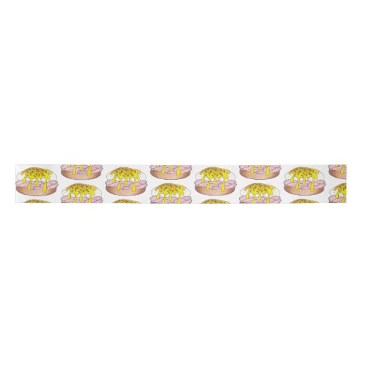 Eggs Benedict Frühstück Diner Food Feinschmecker H Satinband (Vorderseite)