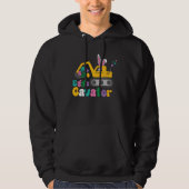 Eggs Cavator Easter Bunny Excavator Cute Hunting E Hoodie (Vorderseite)