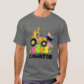 Eggs Cavator Funny Ostereier Jagd T-Shirt (Vorderseite)